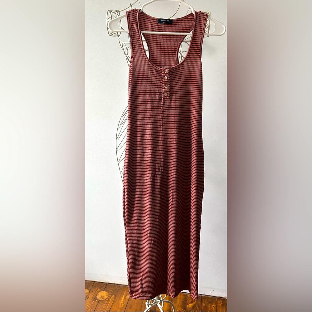 Striped Sleeveless Bodycon Dress